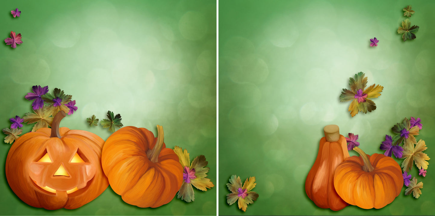 Pumpkins NPM - 4121 - EZscrapbooks Scrapbook Layouts Halloween