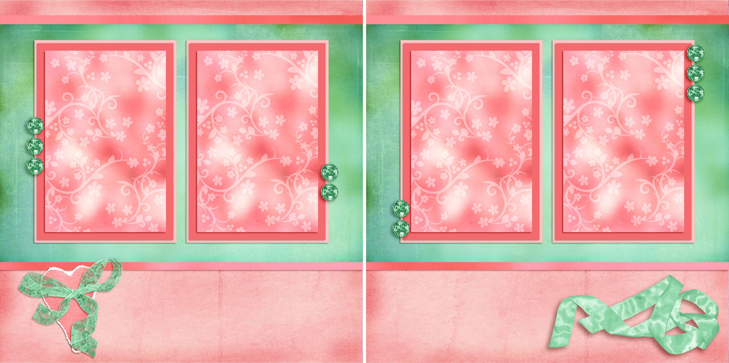 Who's That Girl - 2937 - EZscrapbooks Scrapbook Layouts Girls, Spring - Easter