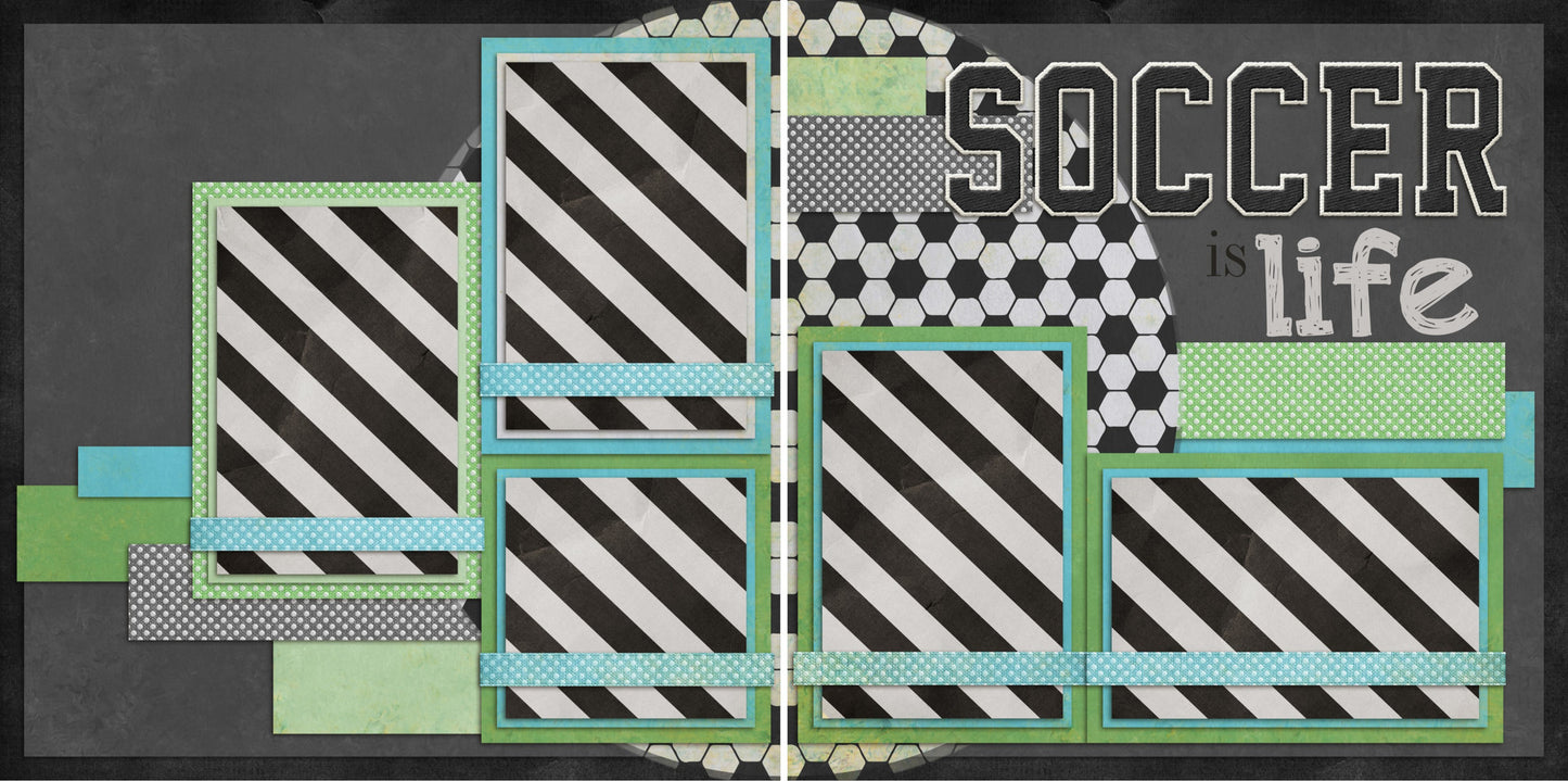 Soccer is Life - 339 - EZscrapbooks Scrapbook Layouts soccer, Sports