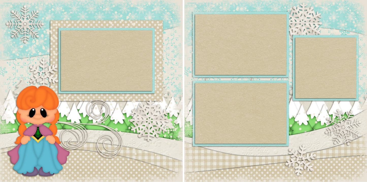 Warm Winter Cutie - 2212 - EZscrapbooks Scrapbook Layouts Disney