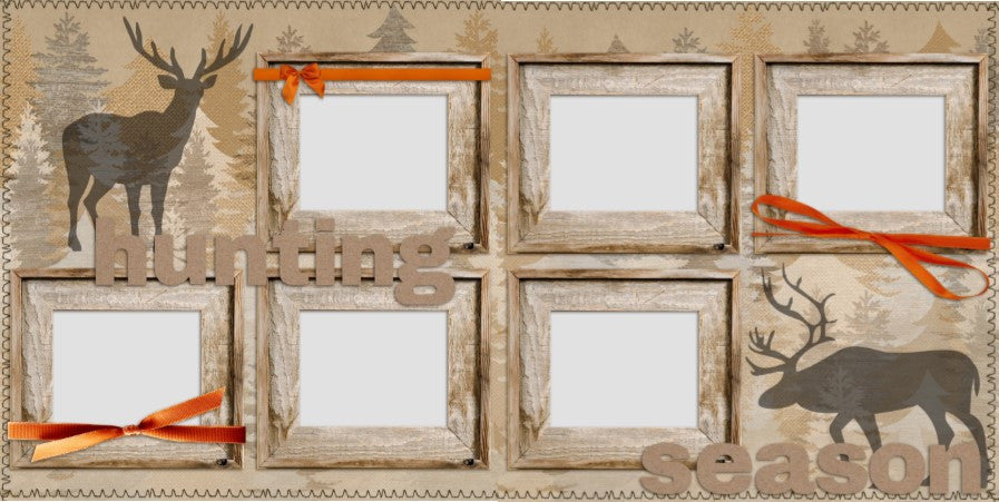 Hunting Season Girl - 651 - EZscrapbooks Scrapbook Layouts Hunting - Fishing