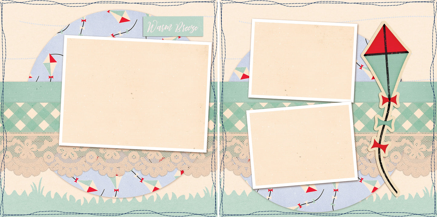 Warm Breeze - 4754 - EZscrapbooks Scrapbook Layouts Beach - Tropical, Other, Vacation
