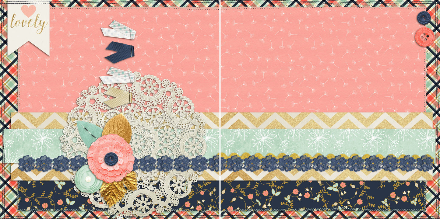 Lovely Girl NPM - 5118 - EZscrapbooks Scrapbook Layouts Baby, Girls, Other