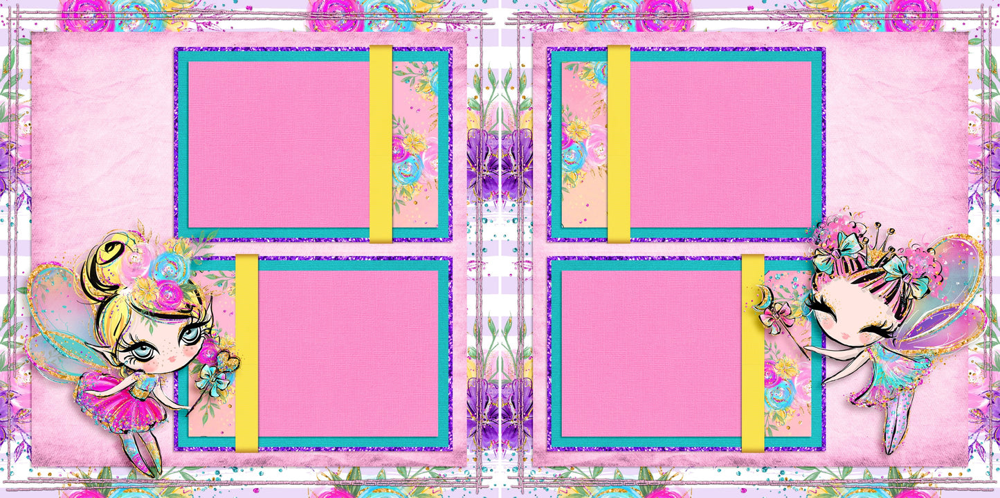 Pretty Pixies - 5052 - EZscrapbooks Scrapbook Layouts Girls, Other