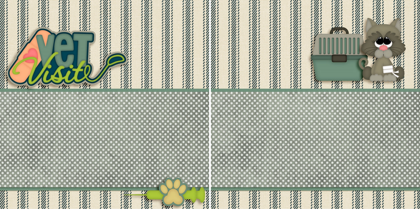 Vet Visit Cat NPM - 3461 - EZscrapbooks Scrapbook Layouts Cats, Pets