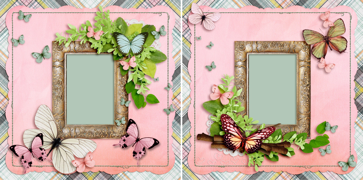 Spring Has Sprung - 4126 - EZscrapbooks Scrapbook Layouts Farm - Garden, Spring - Easter