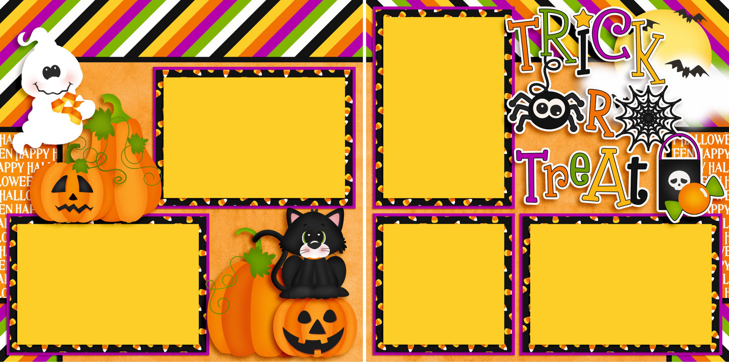Trick or Treat Spider - 3868 - EZscrapbooks Scrapbook Layouts Halloween
