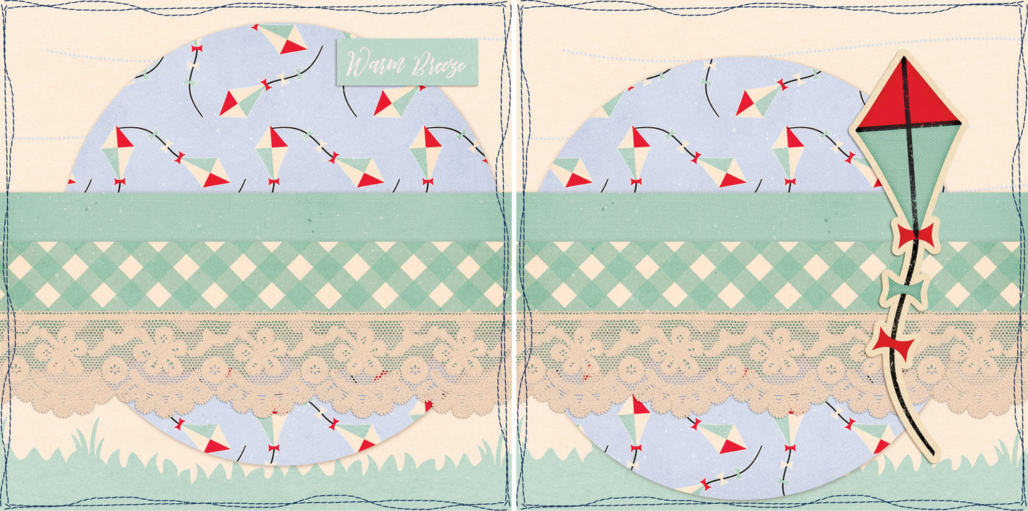 Warm Breeze NPM - 4755 - EZscrapbooks Scrapbook Layouts Beach - Tropical, Other, Vacation