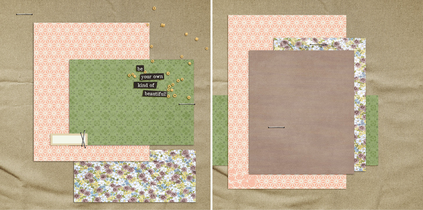 Be Beautiful NPM - 4493 - EZscrapbooks Scrapbook Layouts Girls, Other