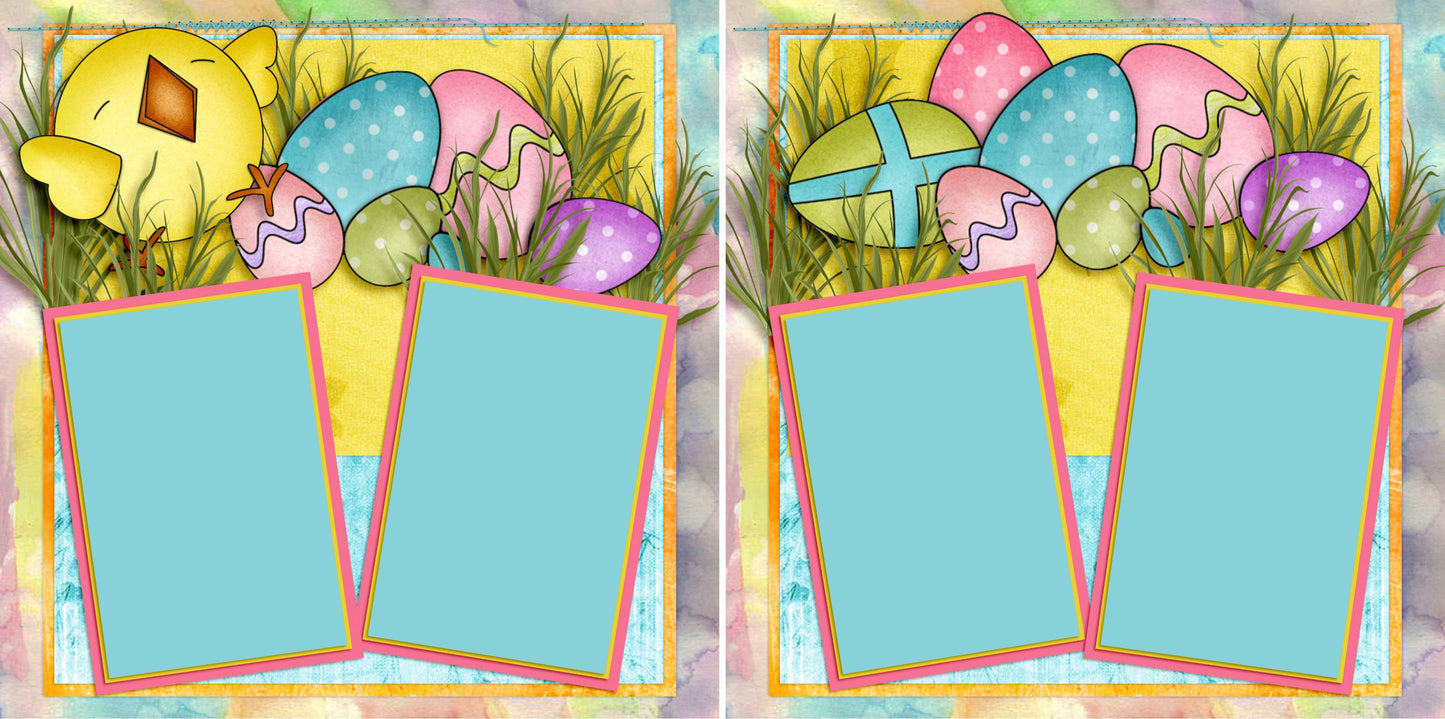 Easter Joy - 3884 - EZscrapbooks Scrapbook Layouts Spring - Easter