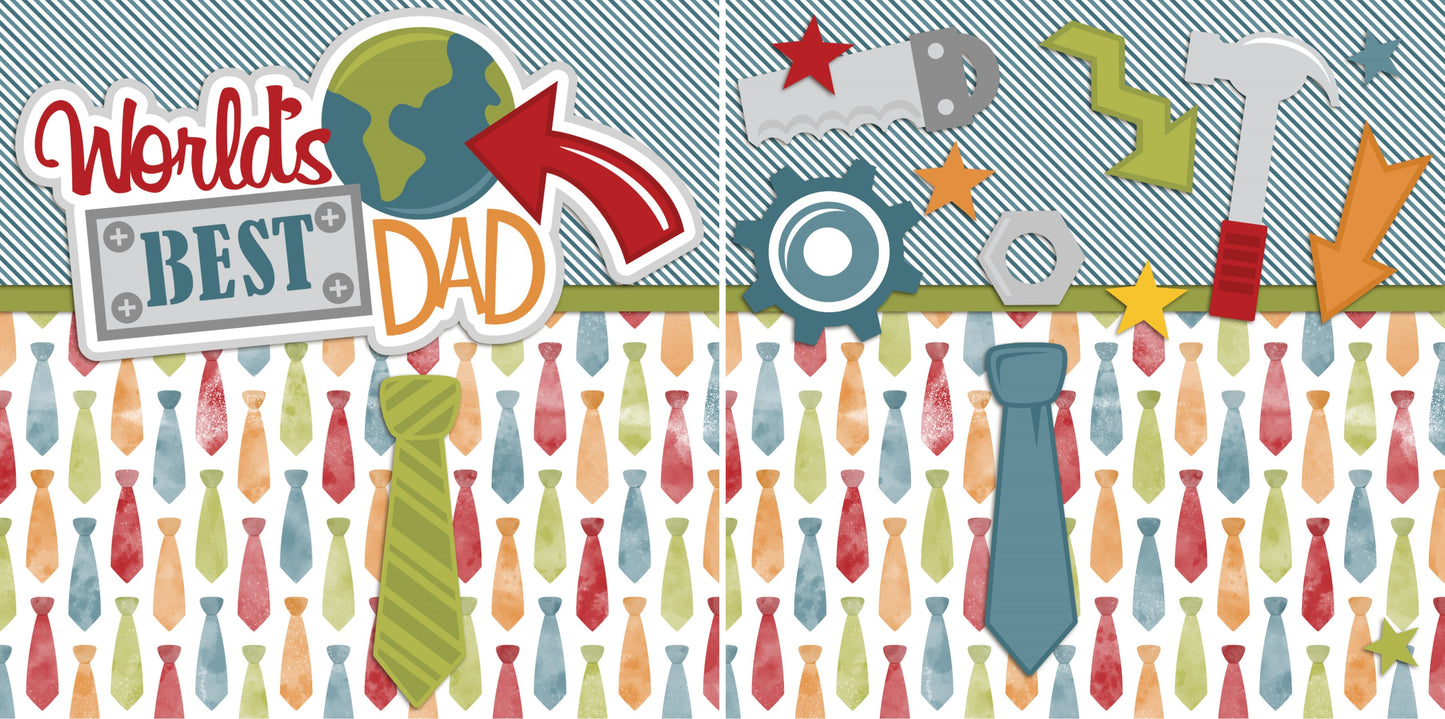 World's Best Dad NPM - 2432 - EZscrapbooks Scrapbook Layouts dad, Family