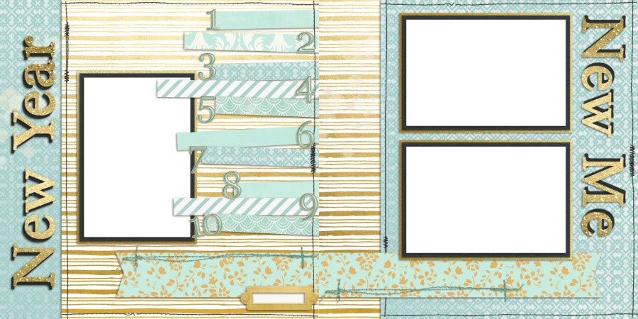 New Year - 636 - EZscrapbooks Scrapbook Layouts New Year's, seasons