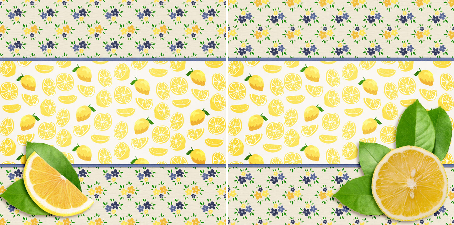 Lemon Fresh NPM - 3391 - EZscrapbooks Scrapbook Layouts Foods, Summer