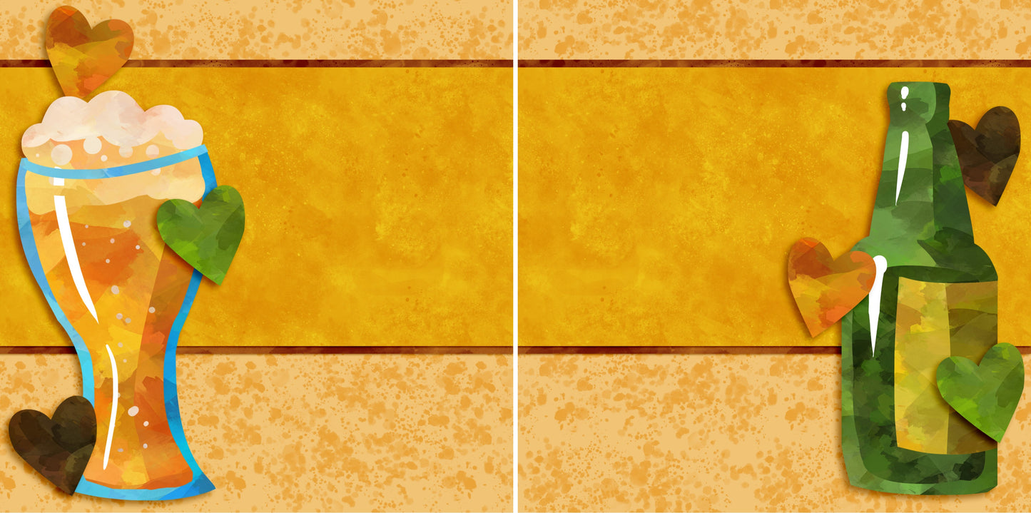 Beer Tasting NPM - 2774 - EZscrapbooks Scrapbook Layouts Foods, St Patrick's Day