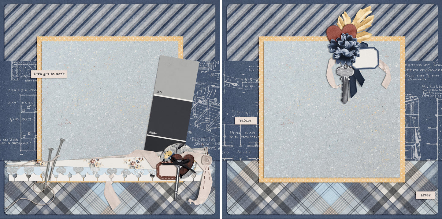 Let's Get to Work NPM - 4689 - EZscrapbooks Scrapbook Layouts Other