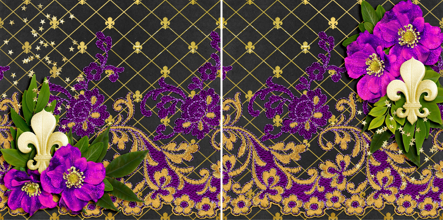 Mardi Gras Mambo NPM - 3933 - EZscrapbooks Scrapbook Layouts New Orleans - Mardi Gras, Vacation