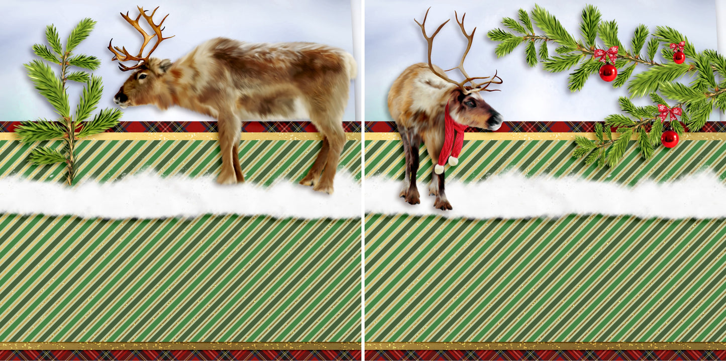 Christmas Beasts NPM - 4105 - EZscrapbooks Scrapbook Layouts Christmas