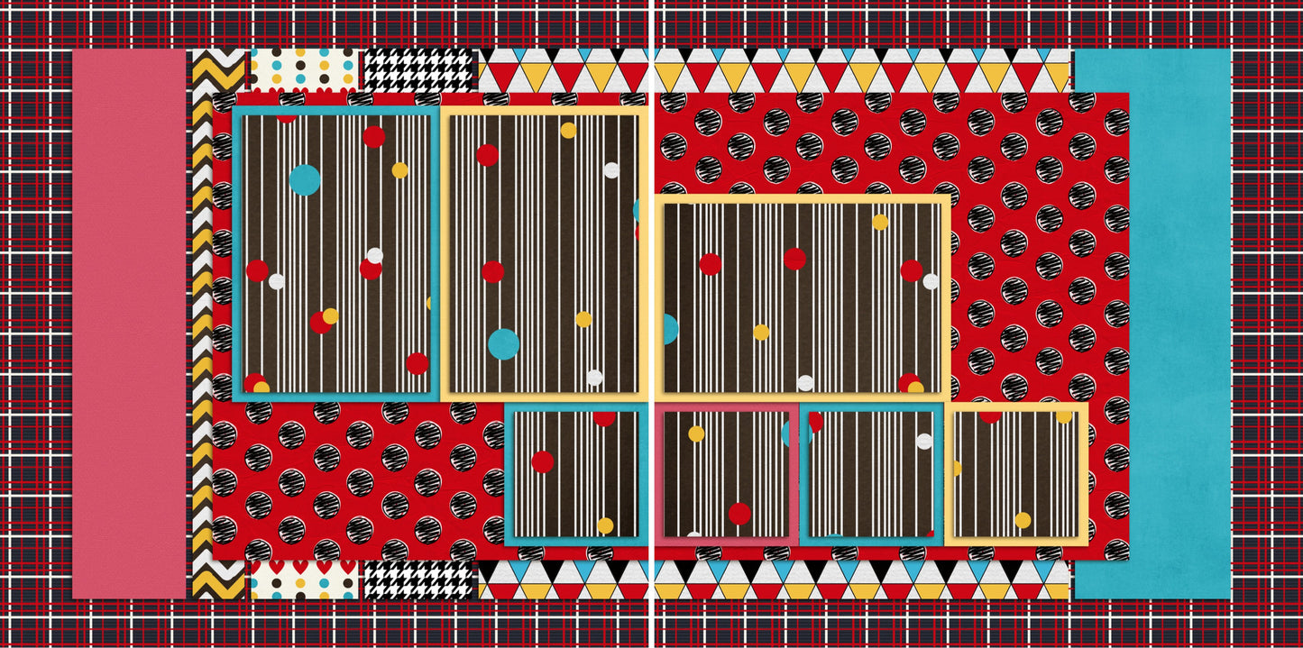 Dance Party Inspired - 2029 - EZscrapbooks Scrapbook Layouts Disney, General No Title Layouts