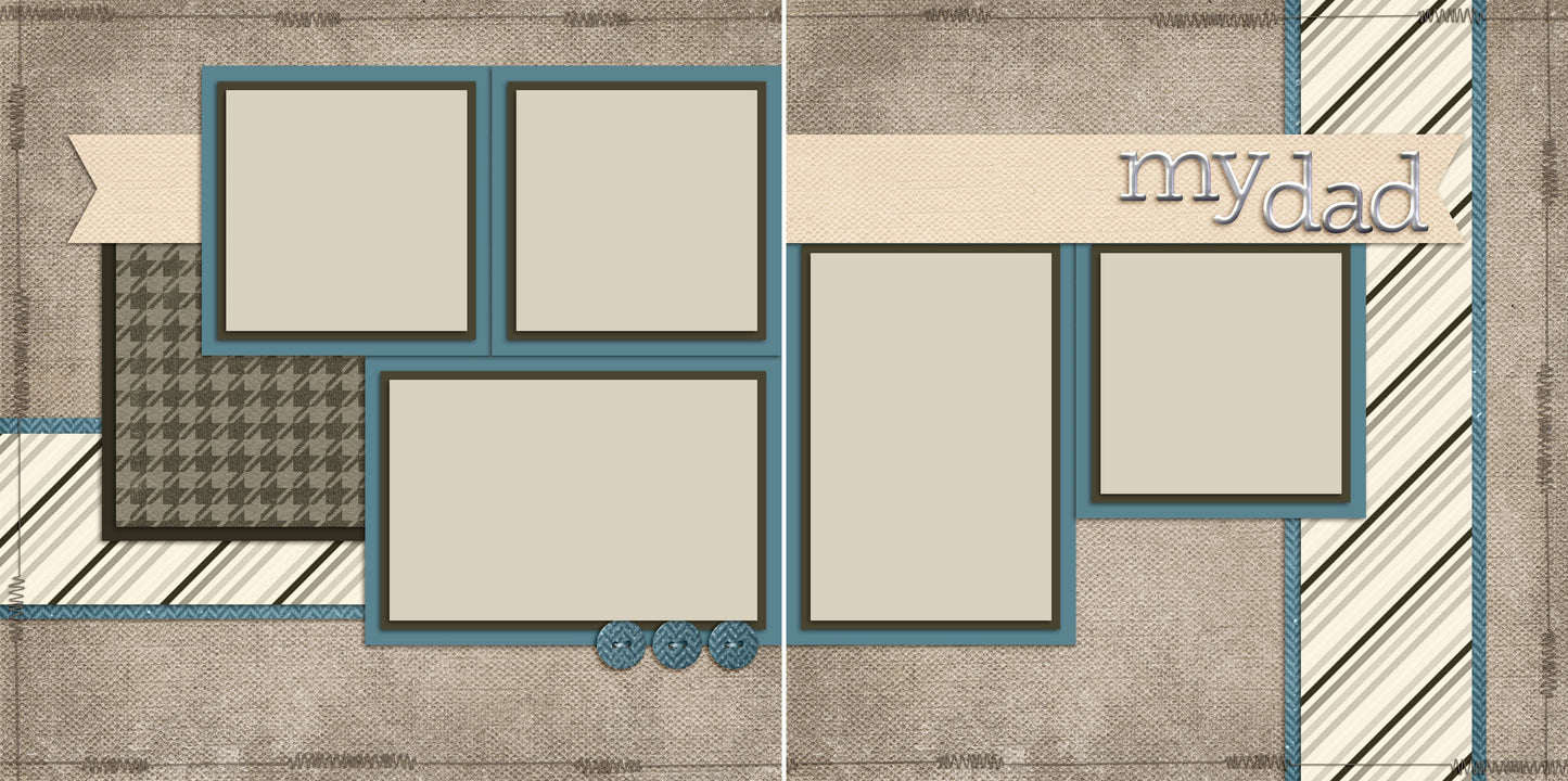 My Dad - 5526 - EZscrapbooks Scrapbook Layouts dad, Family