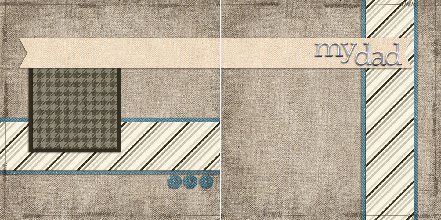 My Dad NPM - 5527 - EZscrapbooks Scrapbook Layouts dad, Family
