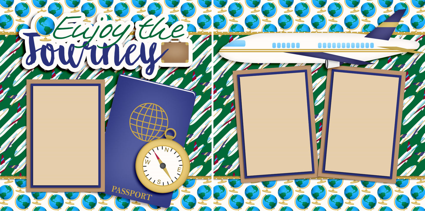 Enjoy the Journey - 2510 - EZscrapbooks Scrapbook Layouts Vacation