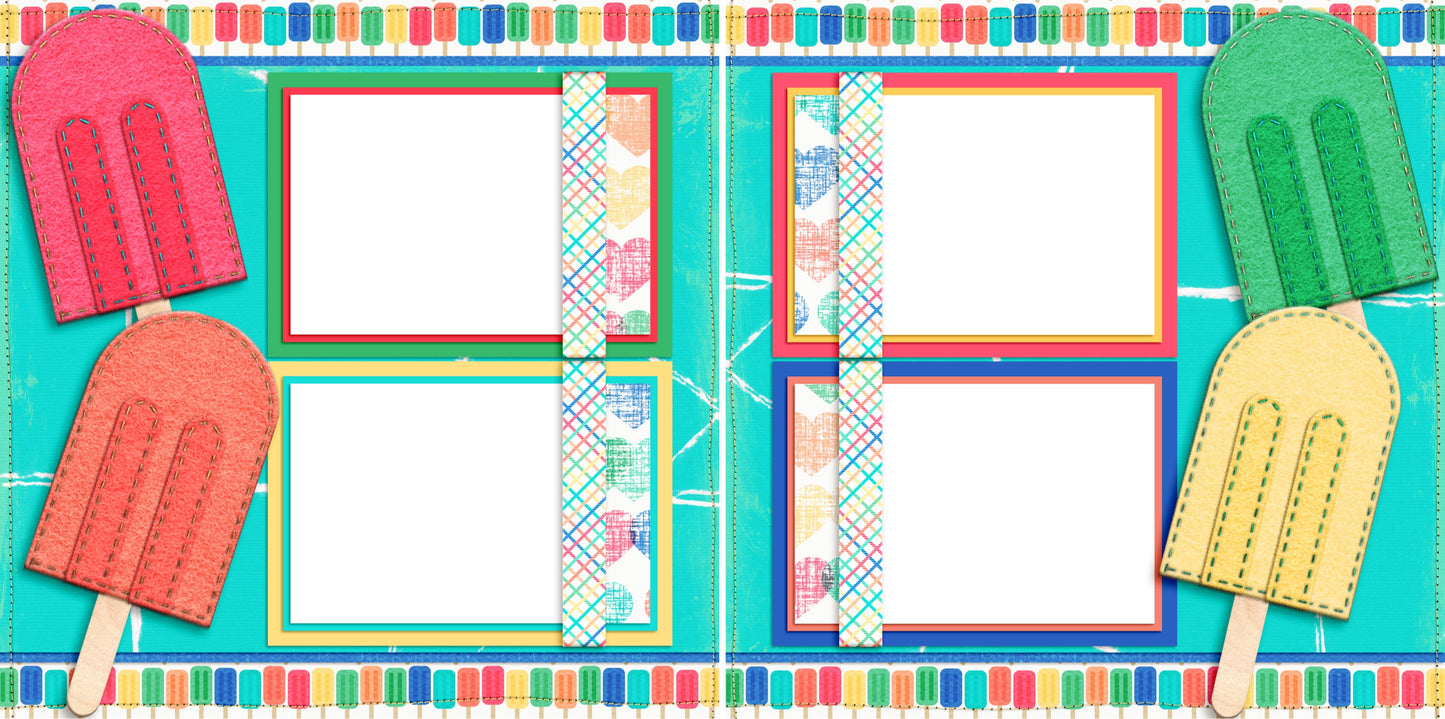 Chill Out - Digital Scrapbook Pages - INSTANT DOWNLOAD - 2019 - EZscrapbooks Scrapbook Layouts Disney