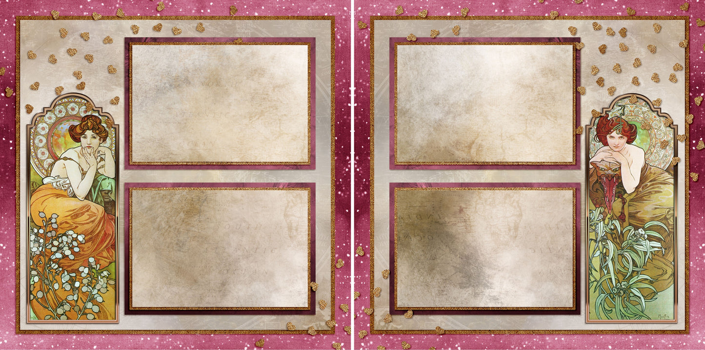 Art Deco - 4412 - EZscrapbooks Scrapbook Layouts Other