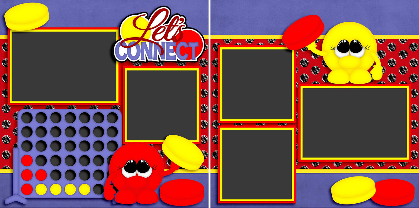 Let's Connect - 3118 - EZscrapbooks Scrapbook Layouts Games - Technology