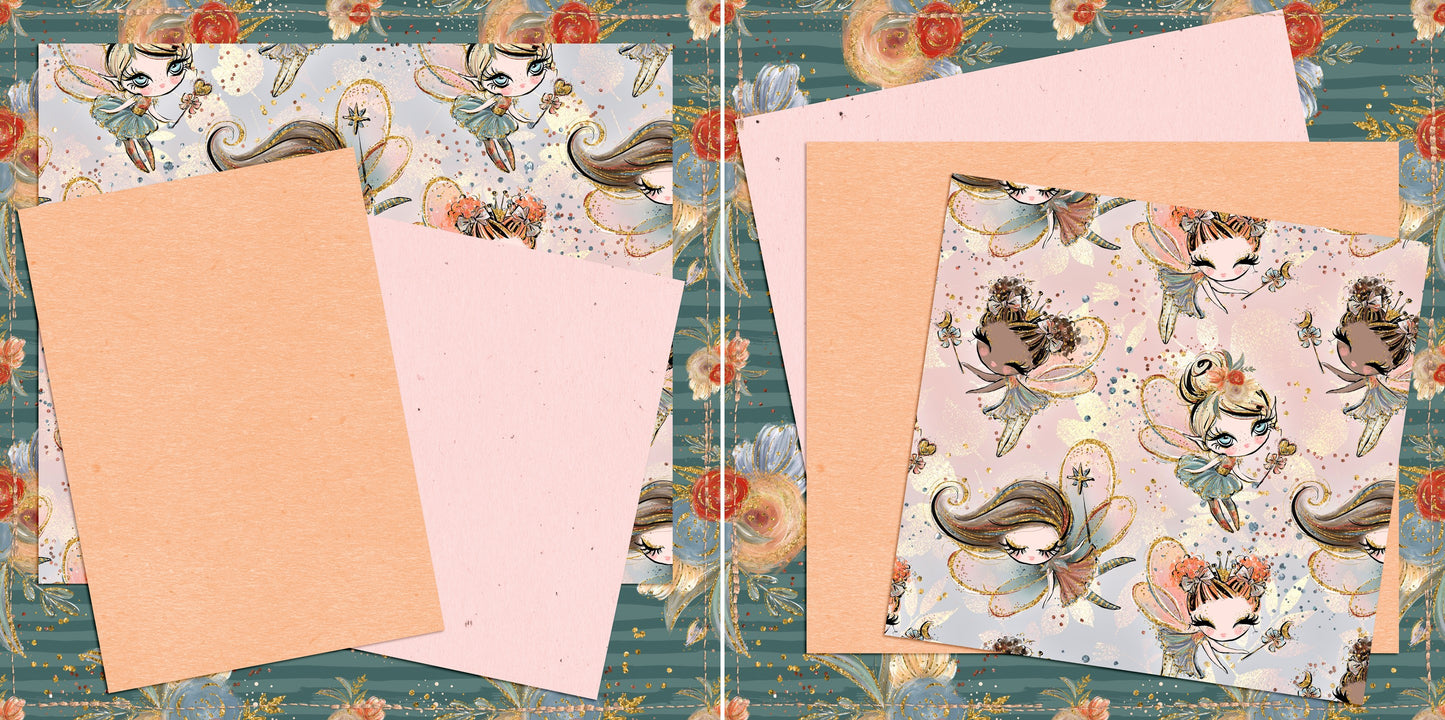 Fall Fairy Papers NPM - 5037 - EZscrapbooks Scrapbook Layouts Fall - Autumn
