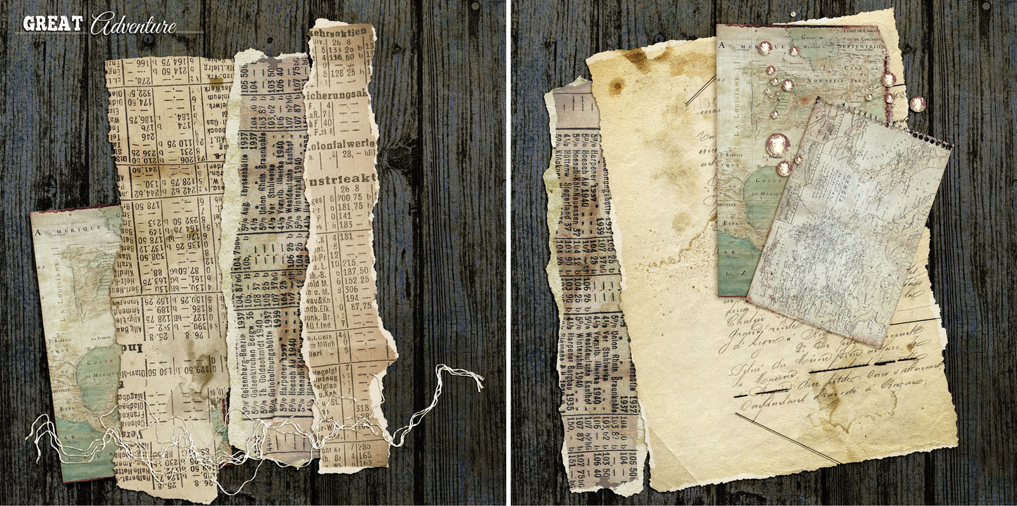 Great Adventure NPM - 4587 - EZscrapbooks Scrapbook Layouts Grandmother, Heritage