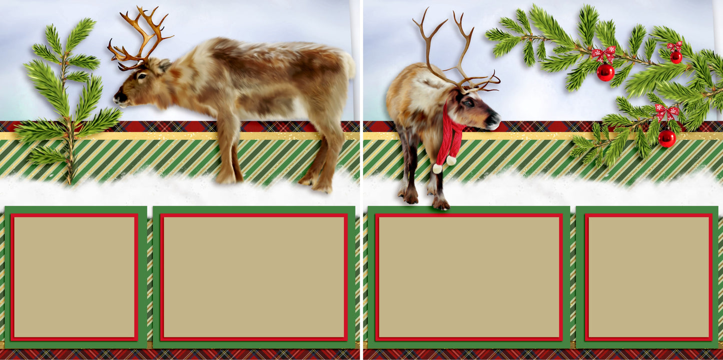 Christmas Beasts - 4104 - EZscrapbooks Scrapbook Layouts Christmas