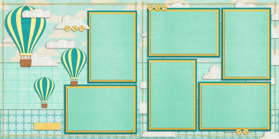 Lazy Days - 44 - EZscrapbooks Scrapbook Layouts Other, Outside Play