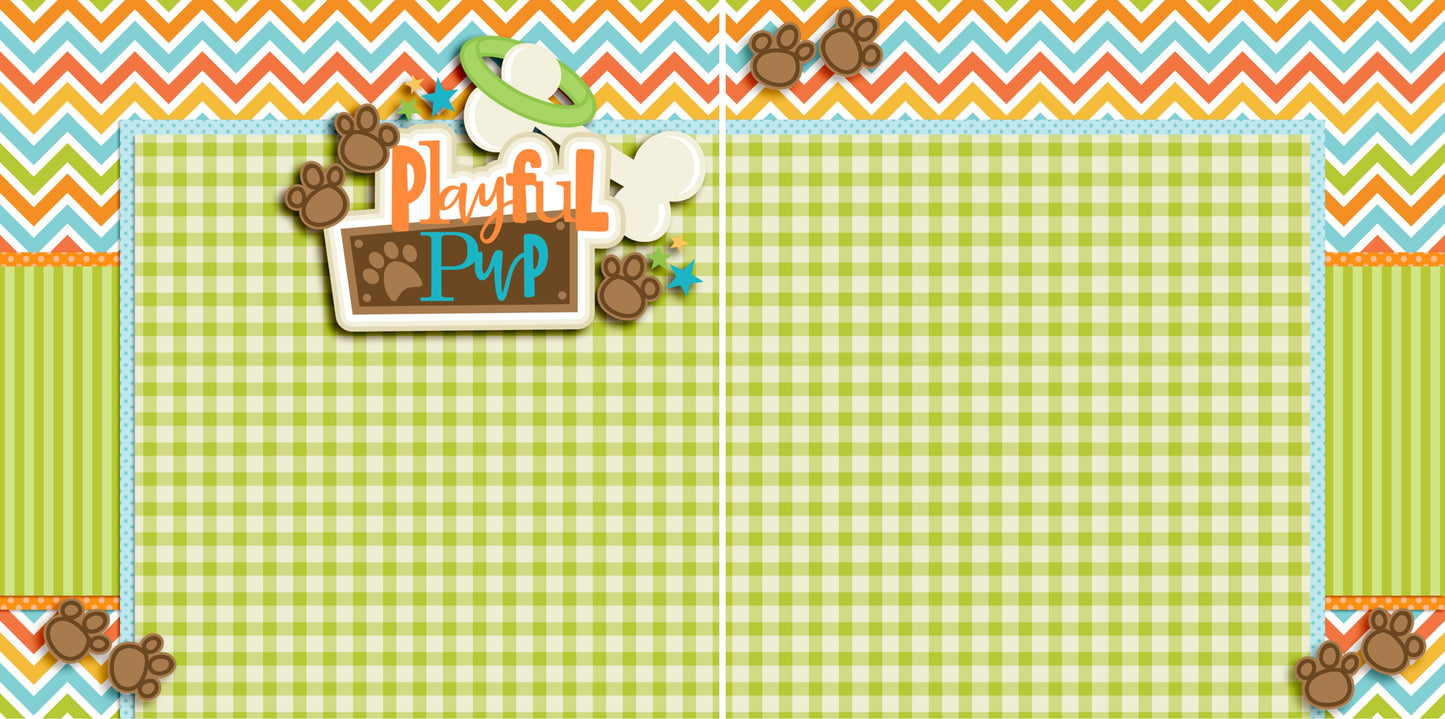 Playful Pup NPM - 2976 - EZscrapbooks Scrapbook Layouts Disney, dogs, Pets