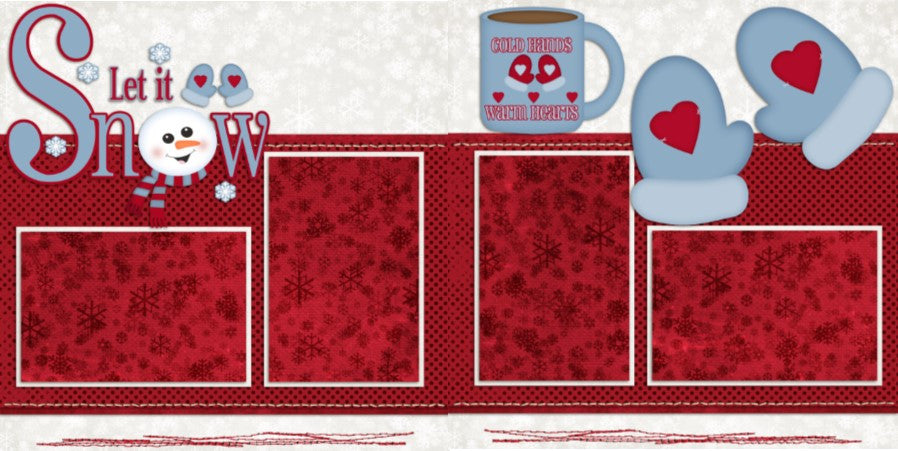 Cold Hands Warm Hearts - 36 - EZscrapbooks Scrapbook Layouts Winter