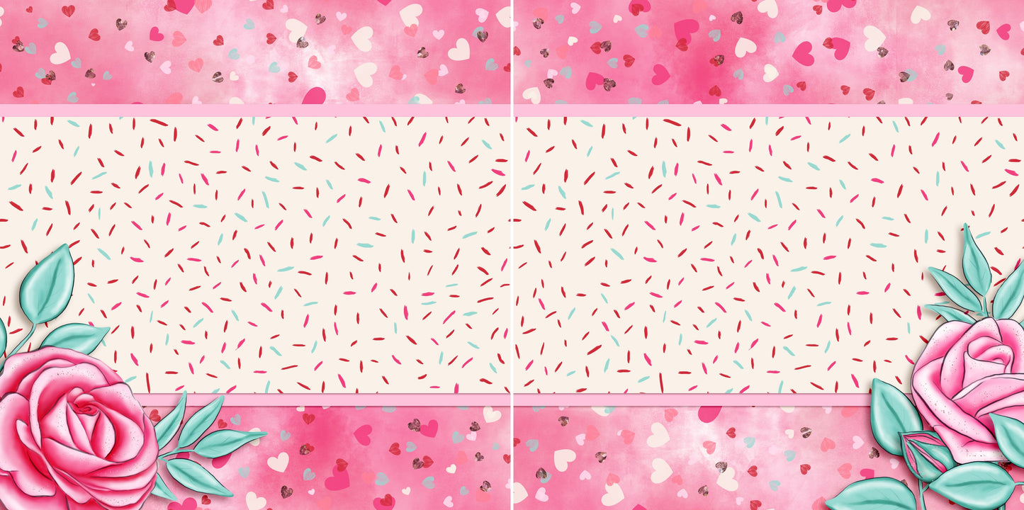 Be Mine - Valentine EZ Background Pages - Digital Bundle - 10 Digital Scrapbook Pages - INSTANT DOWNLOAD