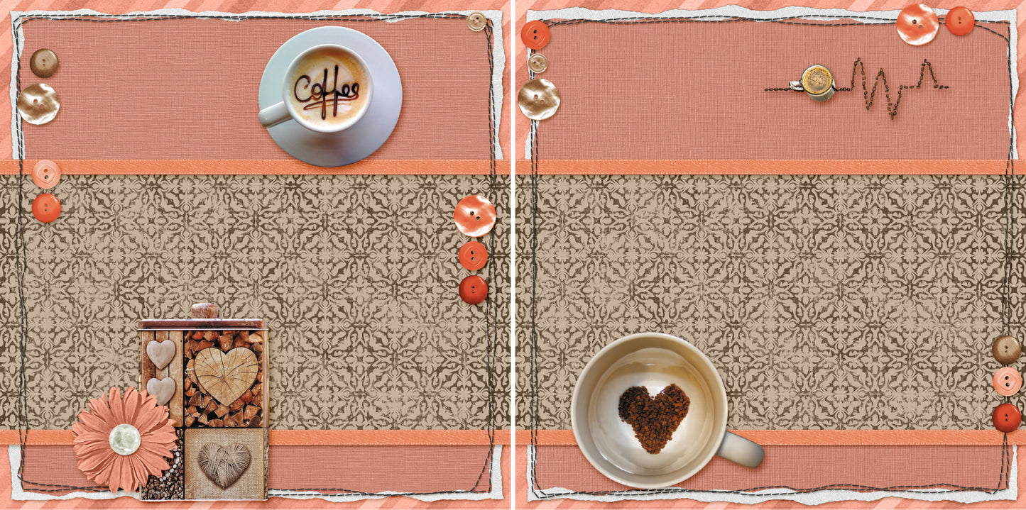 Coffee NPM - 3847 - EZscrapbooks Scrapbook Layouts coffee, Foods