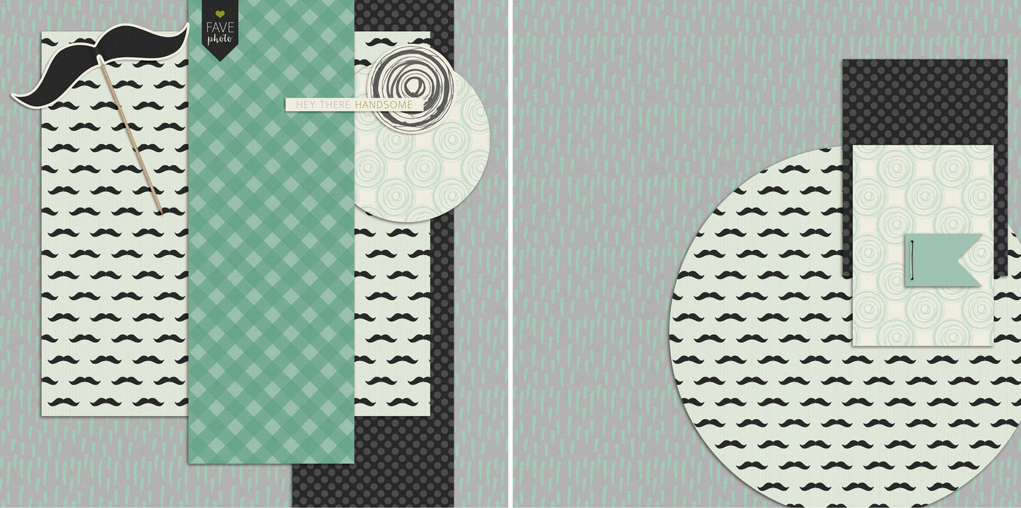 Fave Photo NPM - 4497 - EZscrapbooks Scrapbook Layouts dad, Other