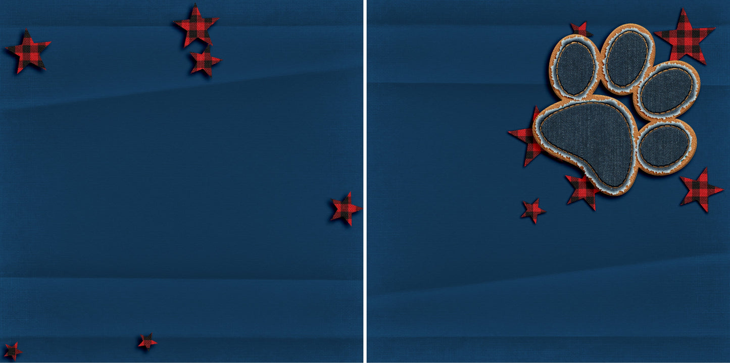 Paw Print Boy NPM - 4325 - EZscrapbooks Scrapbook Layouts dogs, Pets