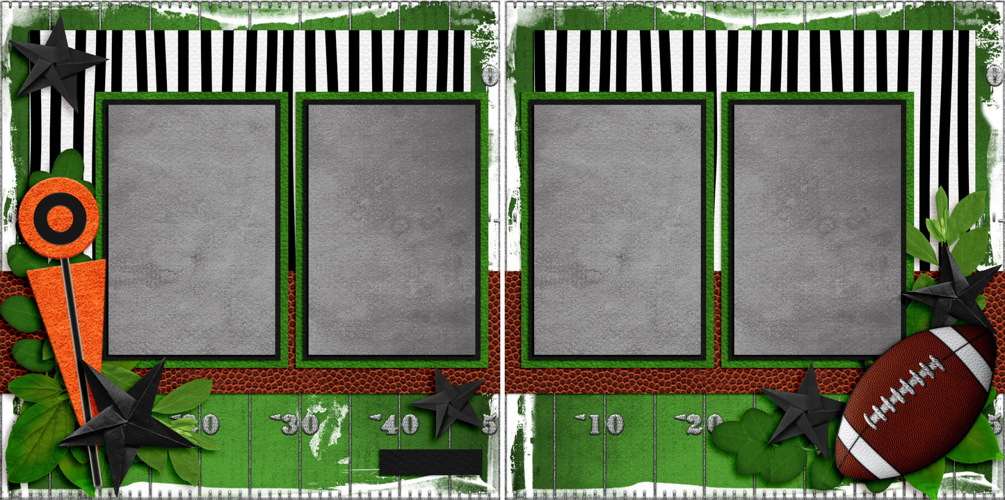 The Game of Football - 3412 - EZscrapbooks Scrapbook Layouts football, Sports