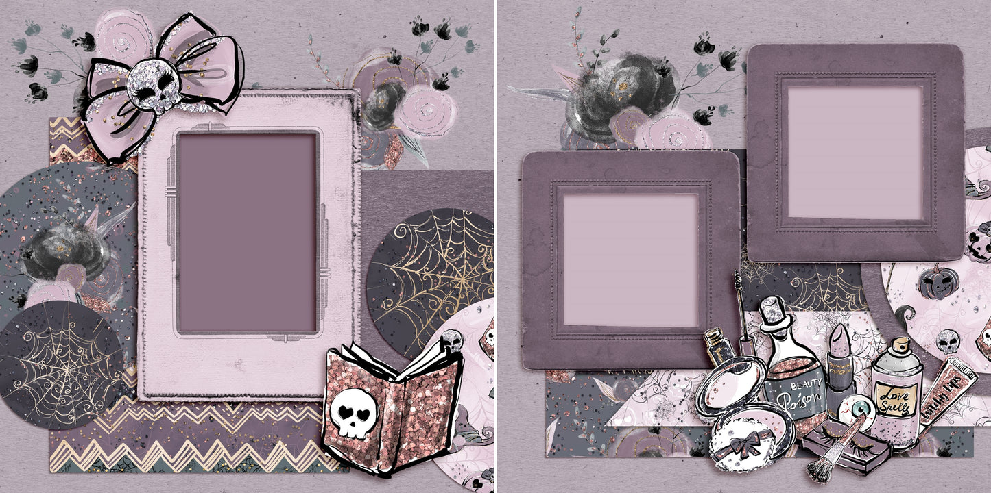 Getting BOO-tiful - 5000 - EZscrapbooks Scrapbook Layouts Halloween