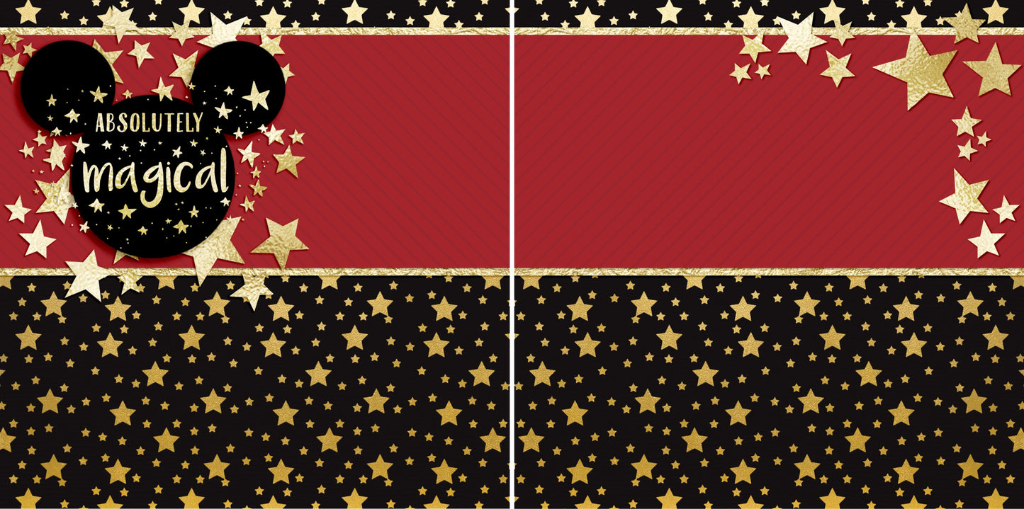 Absolutely Magical NPM - 3907 - EZscrapbooks Scrapbook Layouts Disney