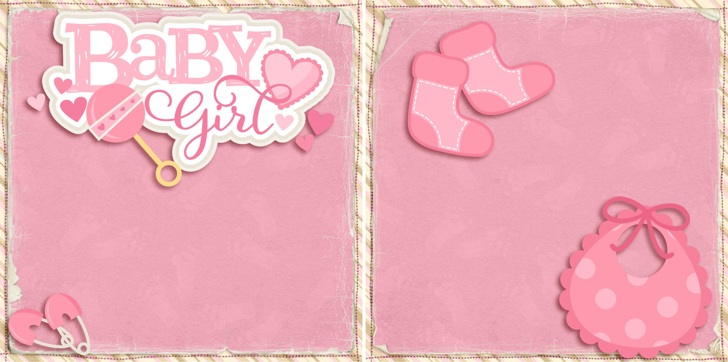 Baby Girl NPM - 4037 - EZscrapbooks Scrapbook Layouts Baby, Baby - Toddler