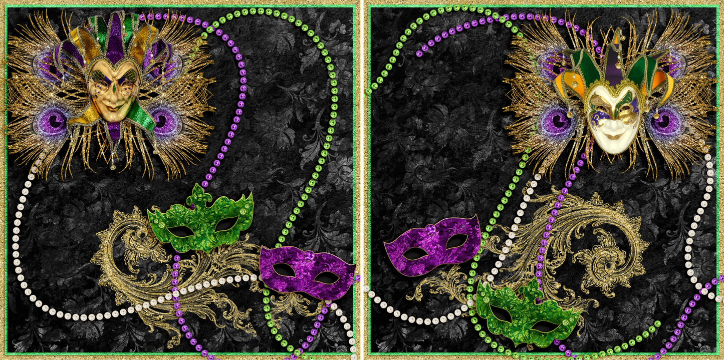 Fat Tuesday NPM - 3935 - EZscrapbooks Scrapbook Layouts New Orleans - Mardi Gras, Vacation