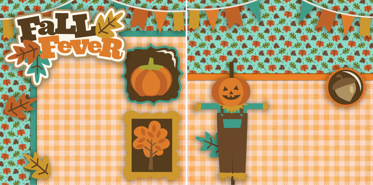 Fall Fever NPM - 2311 - EZscrapbooks Scrapbook Layouts Fall - Autumn