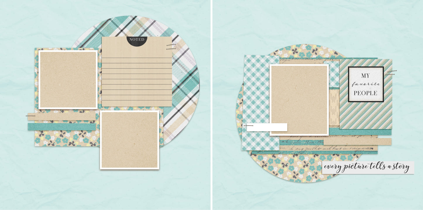 My Favorite People - 4692 - EZscrapbooks Scrapbook Layouts Family, Friends