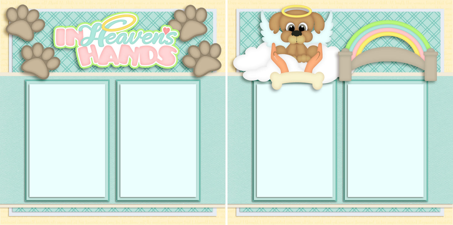 In Heaven's Hands Dog - 2723 - EZscrapbooks Scrapbook Layouts Pets