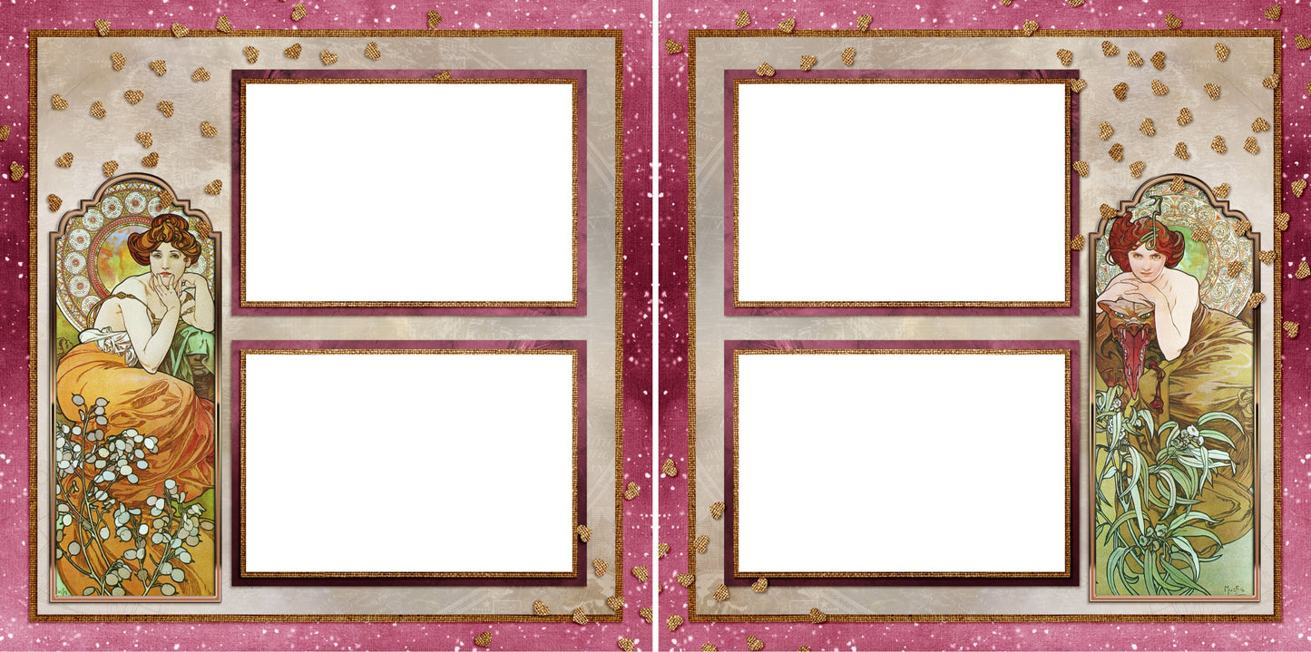 Art Deco - Digital Scrapbook Pages - INSTANT DOWNLOAD - 2019 - EZscrapbooks Scrapbook Layouts Other
