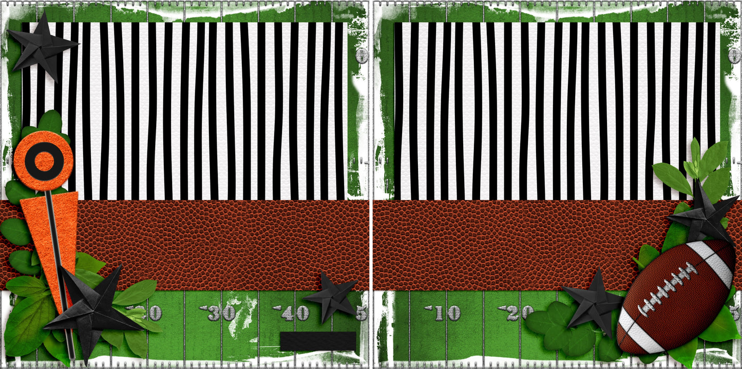 The Game of Football NPM - 3413 - EZscrapbooks Scrapbook Layouts football, Sports
