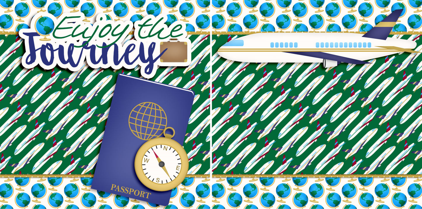 Enjoy the Journey NPM - 2511 - EZscrapbooks Scrapbook Layouts Vacation