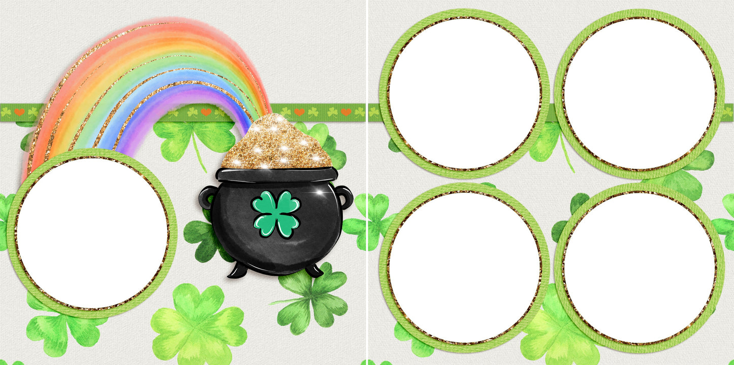 Pot O'Gold - Digital Scrapbook Pages - INSTANT DOWNLOAD